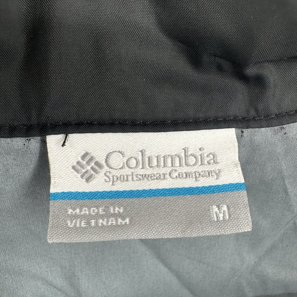 Columbia Jacket Womens M Black Hooded Lightweight Windbreaker Full Zip Casual - Picture 10 of 11